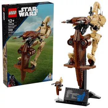 LEGO ehituskomplekt Star Wars Battle Droid koos STAP-iga 75428 — 1088 tükki, 1 minifiguur, väljapaneku mõõtmed 140×380×300 mm