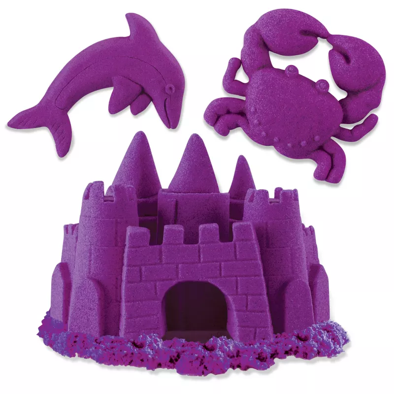 Kinetic Sand, 2 naela lillat mänguliiva, voolitavad sensoorsed mänguasjad lastele, korduvalt suletav kott (pakend võib erineda), alates 3. eluaastast