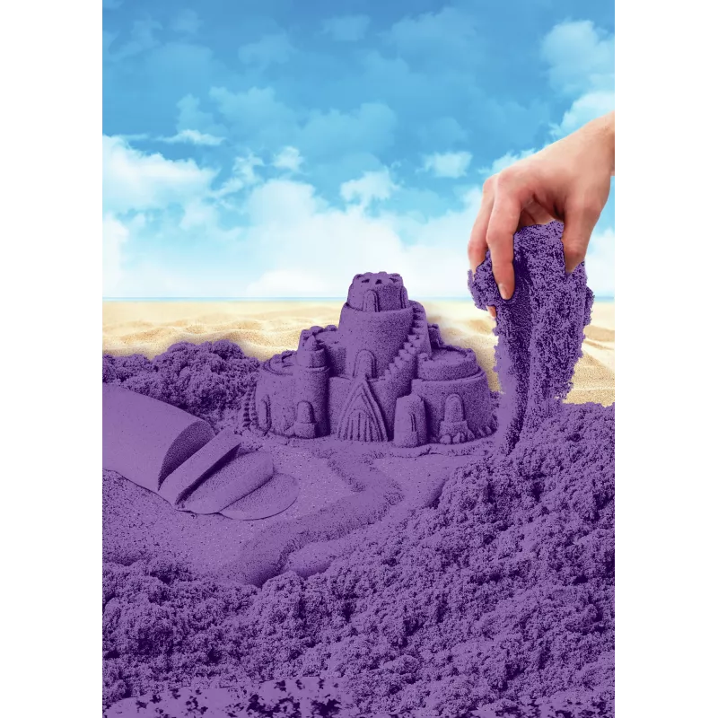 Kinetic Sand, 2 naela lillat mänguliiva, voolitavad sensoorsed mänguasjad lastele, korduvalt suletav kott (pakend võib erineda), alates 3. eluaastast