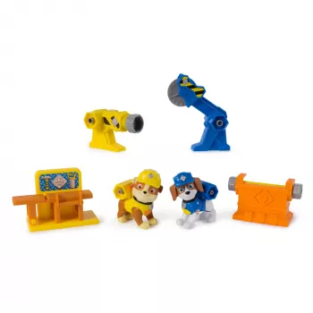Figuurikomplekt Usorteret Rubble & Wheeler Power Tool Pups 2 tööriista ja 2 ehitusmänguasjaga, alates 3. eluaastast