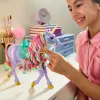 Spin Master Unicorn Academy Wildstar ükssarviku mängukuju 11 tolli, läbipaistva sadula ja valjastega, mitmevärviline, plastist, vanusele 4+