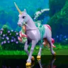 Spin Master Unicorn Academy Wildstar ükssarviku mängukuju 11 tolli, läbipaistva sadula ja valjastega, mitmevärviline, plastist, vanusele 4+