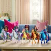 Spin Master Unicorn Academy Wildstar ükssarviku mängukuju 11 tolli, läbipaistva sadula ja valjastega, mitmevärviline, plastist, vanusele 4+