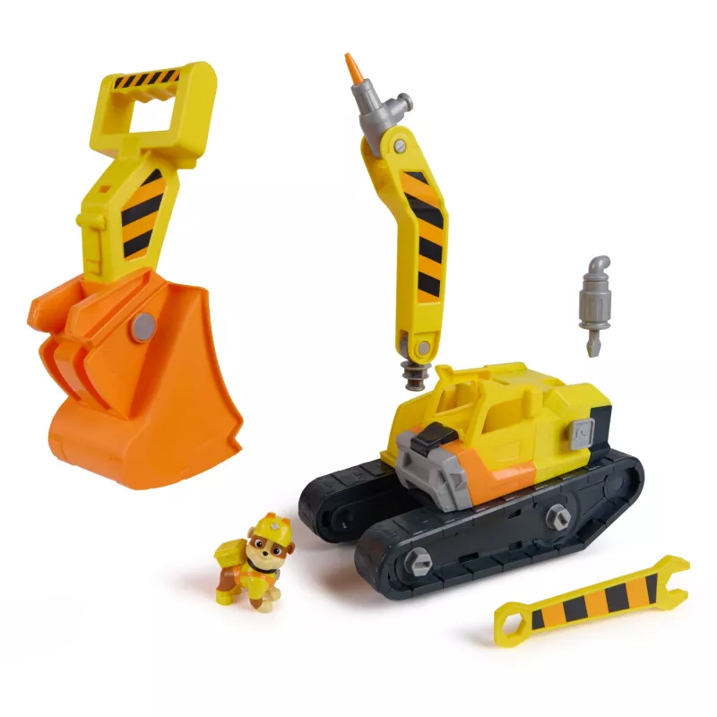 Rubble & Crew Rubble'i Ultimate Tööriista Buldooser, Mänguauto koos tegelaskujuga, PAW Patroli laste mänguasjad poistele ja tüdrukutele alates 3. eluaastast