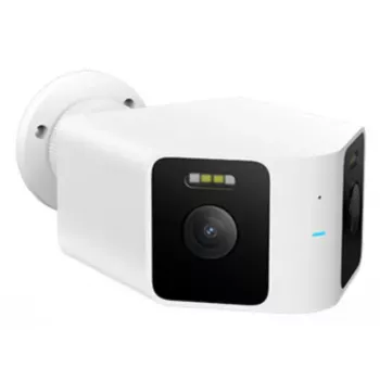 IP turvakaamera Xiaomi CW100 Dual — välikuul, 3 MP (2304×1296), Wi‑Fi, lae/seina kinnitus, 0–360° pööramine, IR/valged LEDid, 10 m öövaade
