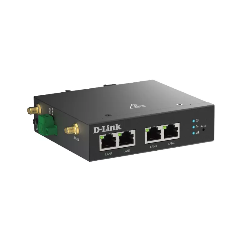 Mobiilsidevõrgu ruuter D-Link DWM-314-T 4G LTE VPN Must DIN-liist