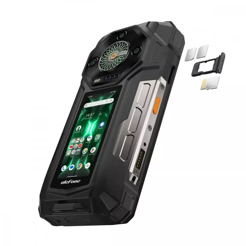 Nutitelefon UleFone Armor 33 Pro 5G 6,3-tolline 16GB/512GB Must, Energiaklass A