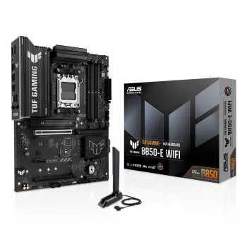 Emaplaat ASUS TUF GAMING B850-E WIFI, AMD B850, pesa AM5, ATX, DDR5, 4x DIMM, 3x M.2, Wi‑Fi 6E, 2,5 Gb LAN