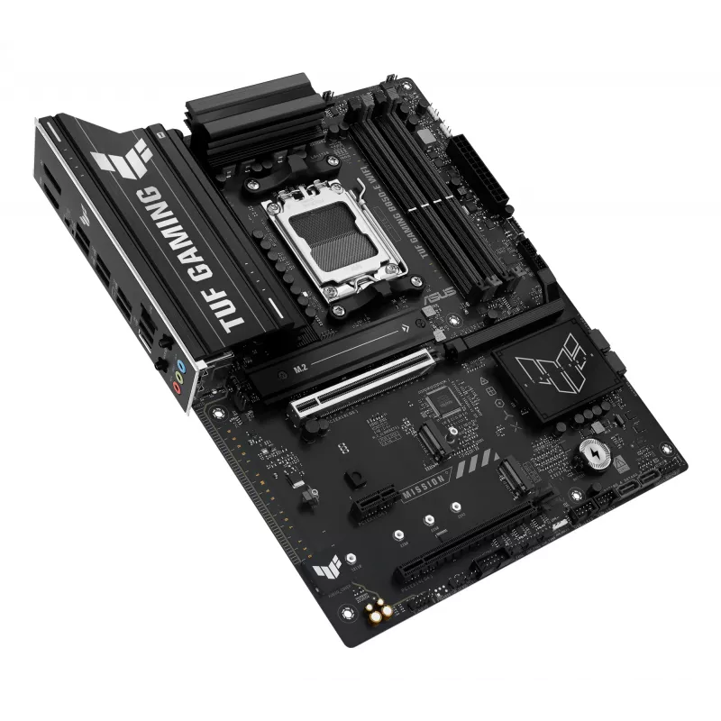 Emaplaat ASUS TUF GAMING B850-E WIFI, AMD B850, pesa AM5, ATX, DDR5, 4x DIMM, 3x M.2, Wi‑Fi 6E, 2,5 Gb LAN