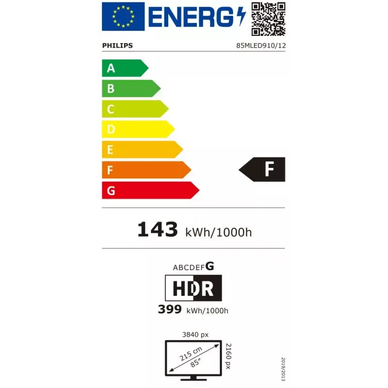 Televiisor Philips 85MLED910/12 85 tolli 4K Ultra HD QD-Mini LED 3840 x 2160