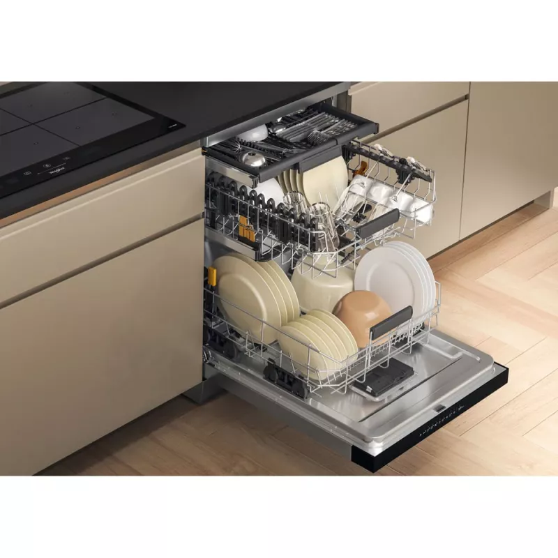 Whirlpool W7F HP33 X eraldiseisev nõudepesumasin 15 komplekti 43 dB