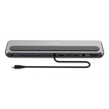 Digitus USB-C 8K dokkimisjaam 12-pordine USB 3.2 Gen 2 100 W