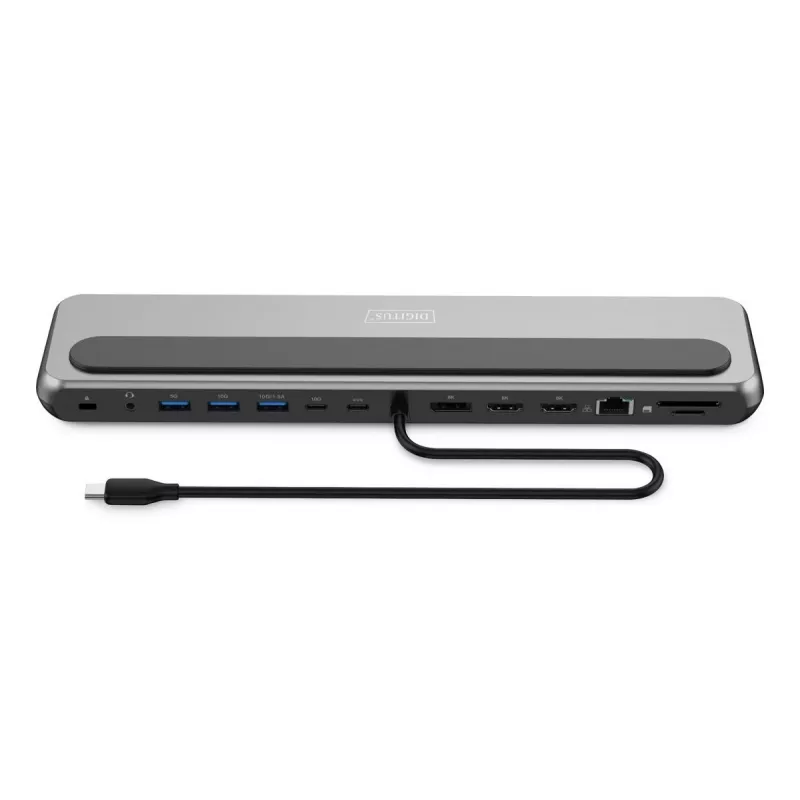Digitus USB-C 8K dokkimisjaam 12-pordine USB 3.2 Gen 2 100 W