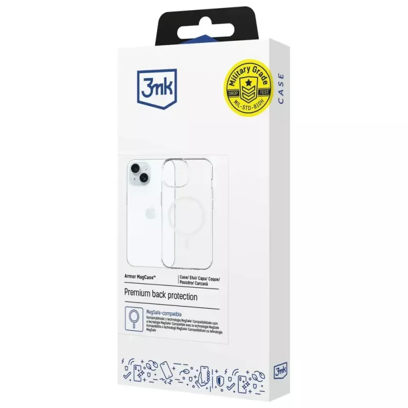 Kaitseümbris 3MK Armor MagCase Apple iPhone 15-le — vastupidav disain, magnetiline ühilduvus