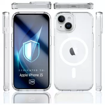 Kaitseümbris 3MK Armor MagCase Apple iPhone 15-le — vastupidav disain, magnetiline ühilduvus