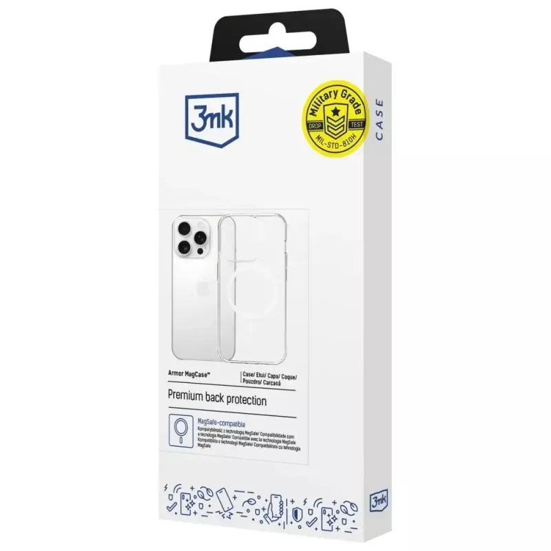 Telefonikott 3MK Armor MagCase Apple iPhone 15 Pro Maxile — vastupidav õhuke magnetiline disain