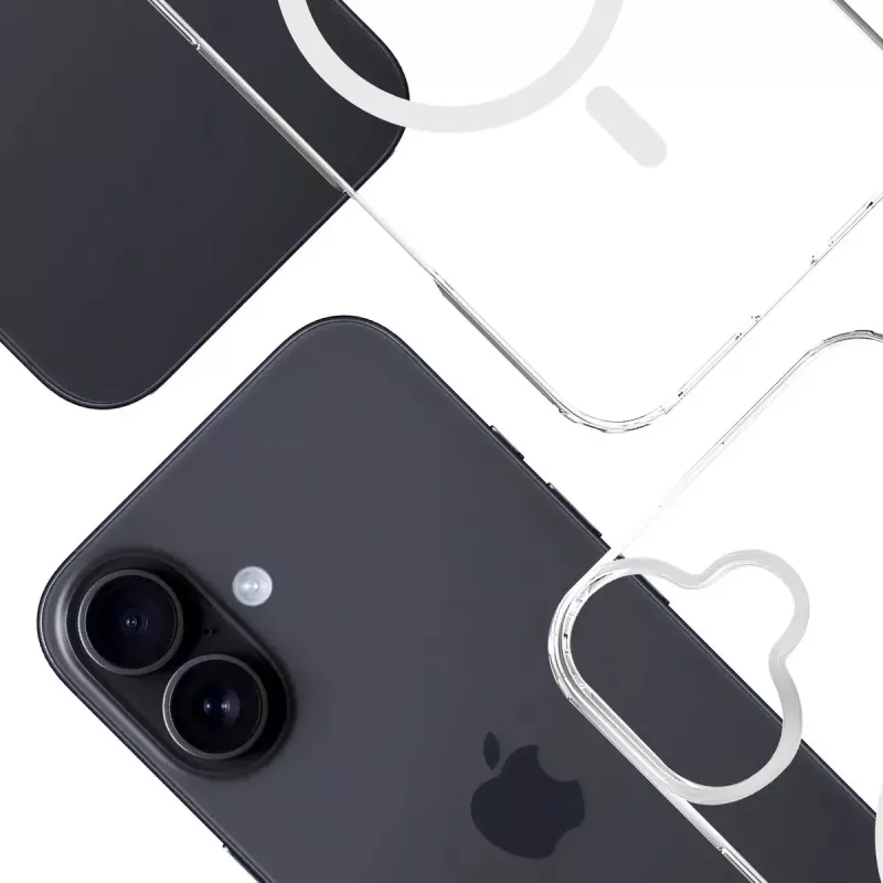 3MK Armor MagCase mobiiltelefoni ümbris katteks iPhone 16, 6,1 tolli (15,5 cm), läbipaistev, PC+TPU