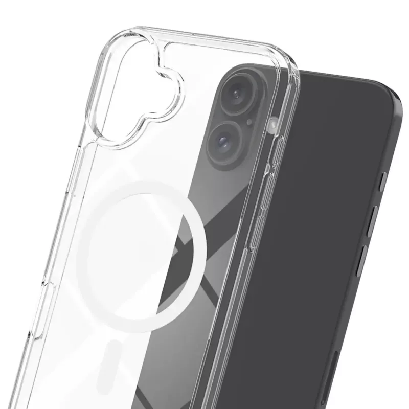 3MK Armor MagCase mobiiltelefoni ümbris katteks iPhone 16, 6,1 tolli (15,5 cm), läbipaistev, PC+TPU