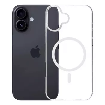 3MK Armor MagCase mobiiltelefoni ümbris katteks iPhone 16, 6,1 tolli (15,5 cm), läbipaistev, PC+TPU