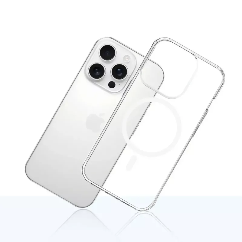 Mobiiltelefoni ümbris 3MK Armor MagCase iPhone 16 Pro jaoks, läbipaistev, 16 cm (6.3 tolli) ekraanile, PC+TPU