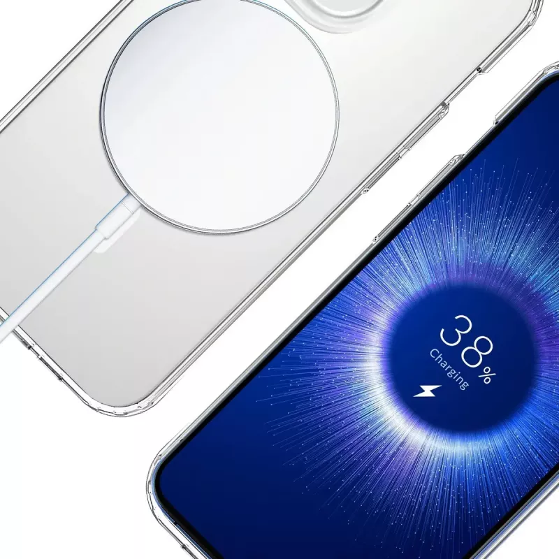 Mobiiltelefoni ümbris 3MK Armor MagCase iPhone 16 Pro jaoks, läbipaistev, 16 cm (6.3 tolli) ekraanile, PC+TPU