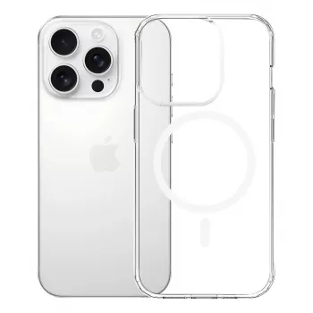 Mobiiltelefoni ümbris 3MK Armor MagCase iPhone 16 Pro jaoks, läbipaistev, 16 cm (6.3 tolli) ekraanile, PC+TPU