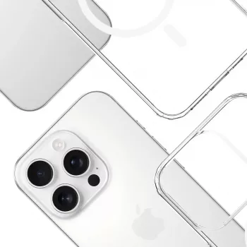 Telefonikott 3MK Armor MagCase Cover iPhone 16 Pro Max jaoks, sobib 17,5 cm (6,9 tolli), läbipaistev, PC+TPU