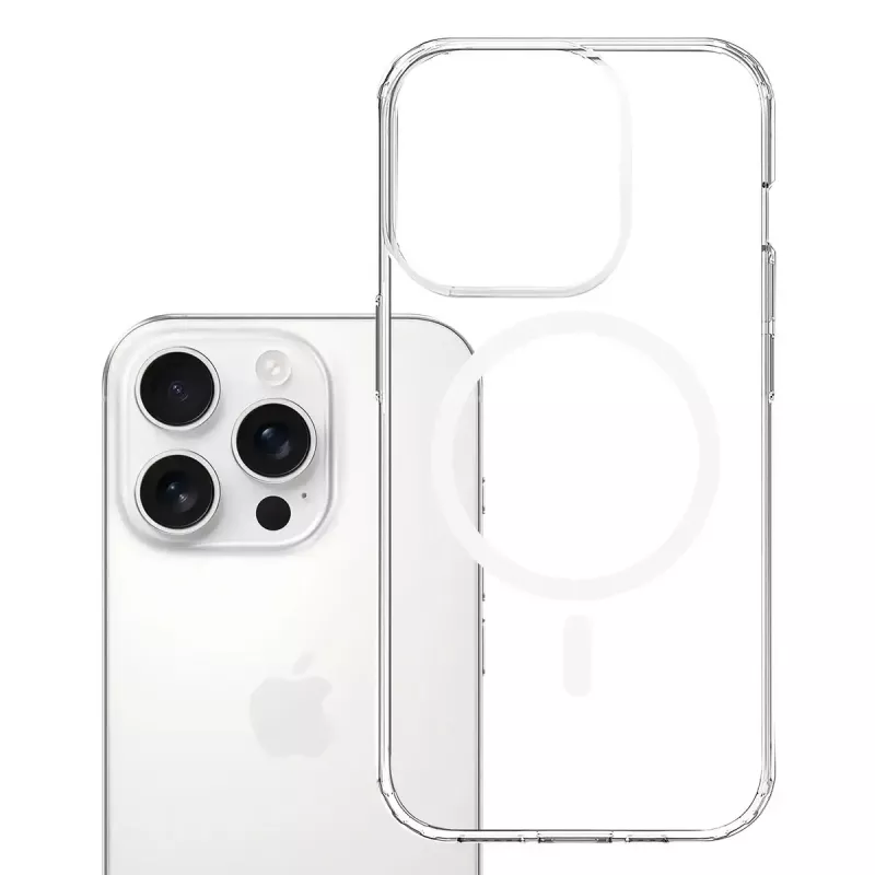Telefonikott 3MK Armor MagCase Cover iPhone 16 Pro Max jaoks, sobib 17,5 cm (6,9 tolli), läbipaistev, PC+TPU