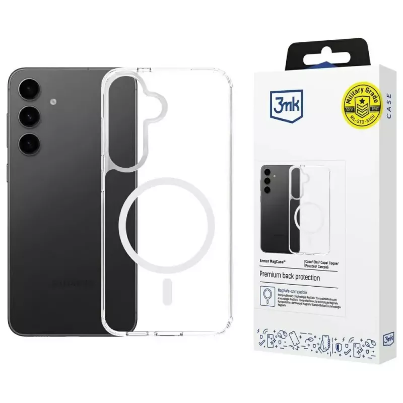 Kaitsev telefoniümbris 3MK Armor MagCase Samsung Galaxy S24/S25-le — vastupidav õhuke disain