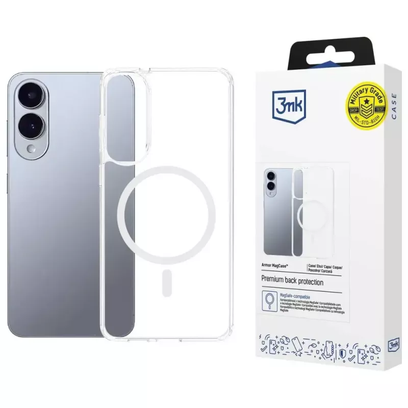 Kaitsev telefonikate 3MK Armor MagCase Samsung Galaxy S25 Edge jaoks – õhuke põrutuskindel disain