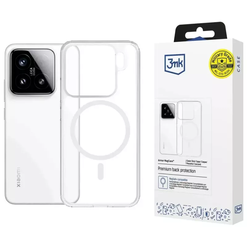 Telefonikest 3MK Armor MagCase Xiaomi 15 jaoks — vastupidav, kerge kaitseümbris