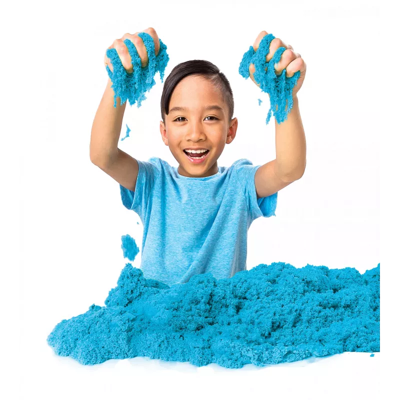 Kinetic Sand, 2 naela sinist mänguliiva, vormitavad sensoorsed mänguasjad lastele, taassuletav kott (pakend võib erineda), alates 3. eluaastast