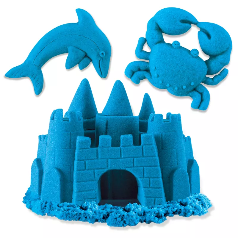 Kinetic Sand, 2 naela sinist mänguliiva, vormitavad sensoorsed mänguasjad lastele, taassuletav kott (pakend võib erineda), alates 3. eluaastast