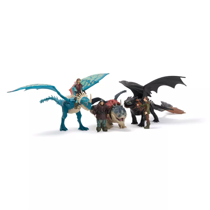 DreamWorks Dragons, Kuidas taltsutada lohet, Hambutu & Hiccup, viikingite duo märulikujud, mänguasjad poistele vanuses 4 ja rohkem