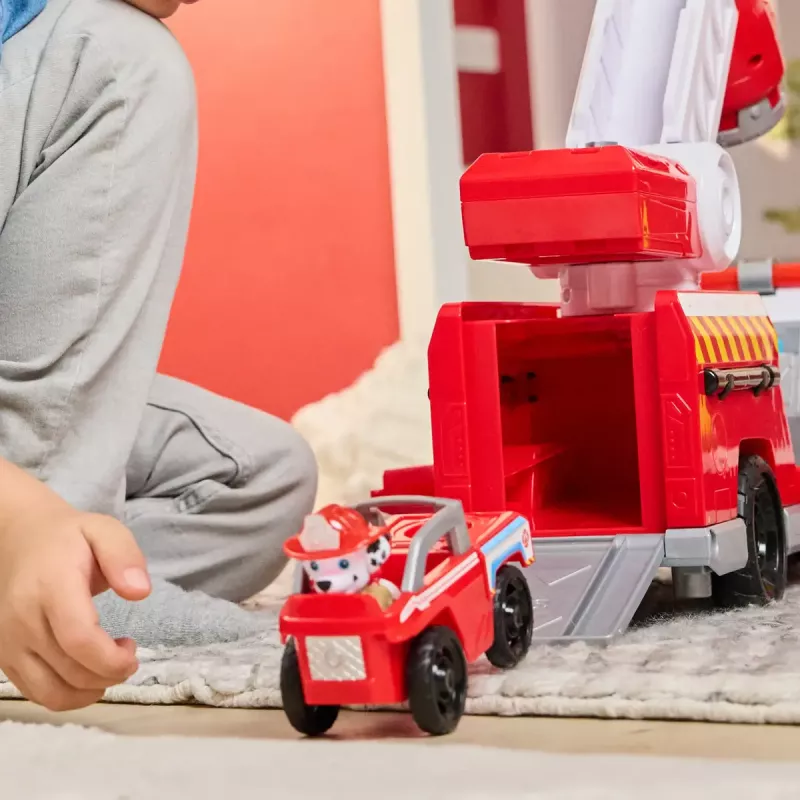 Tuletõrjeauto PAW Patrol Rapid Reload Fire Truck koos Marshalli figuuriga (kahjustatud pakend)