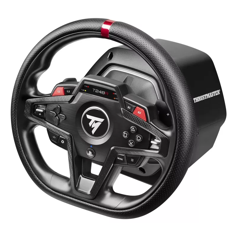 Rool ja pedaalid Thrustmaster T248R Must — USB, hübriidajam, jõutagasiside, LCD-ekraan, nahkrool