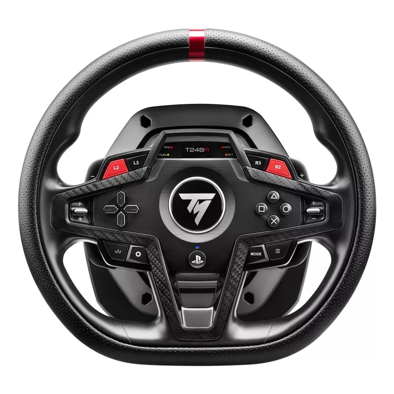 Rool ja pedaalid Thrustmaster T248R Must — USB, hübriidajam, jõutagasiside, LCD-ekraan, nahkrool