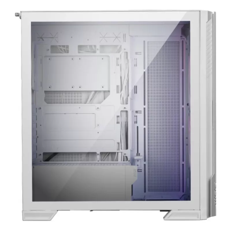PC korpus MSI MPG VELOX 300R AIRFLOW PZ Midi Tower valge — ATX/EATX/MicroATX/Mini-ITX, 1×3,5 tolli, 4×2,5 tolli, 2×USB 3.2 Gen1, külgaken