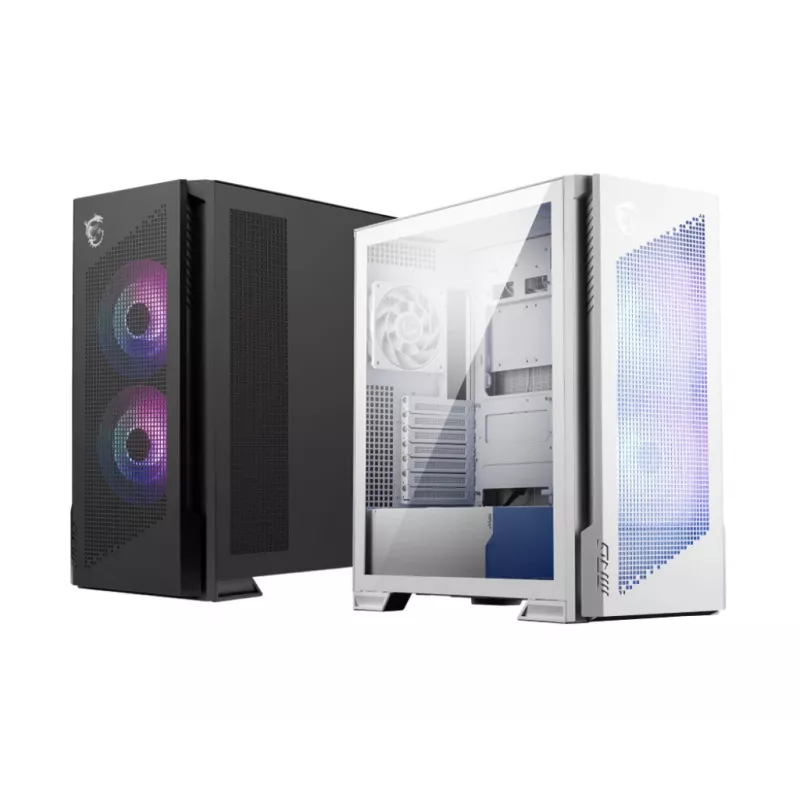 PC korpus MSI MPG VELOX 300R AIRFLOW PZ Midi Tower valge — ATX/EATX/MicroATX/Mini-ITX, 1×3,5 tolli, 4×2,5 tolli, 2×USB 3.2 Gen1, külgaken