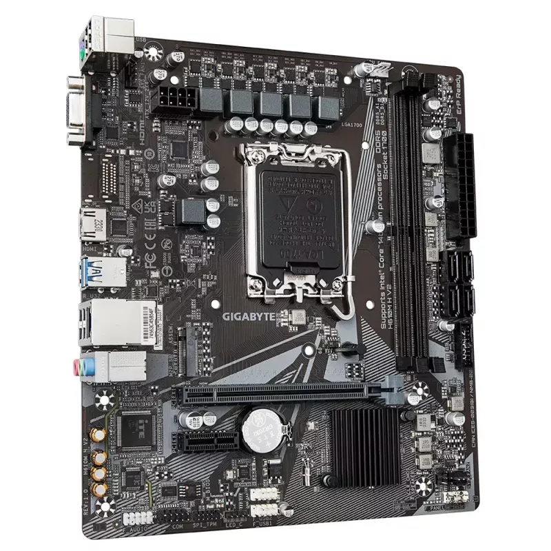 Emaplaat GIGABYTE H610M H V2, Intel H610, LGA 1700, Micro ATX