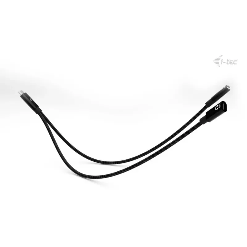 i-tec USB-C kaabel Splitter Audio/Data + Power Delivery 100W