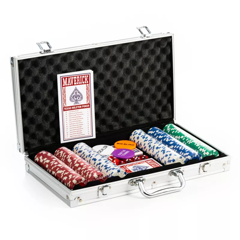 Pokkerikomplekt Cartamundi Maverick — plastikist žetoonid 11,5 g, kohver 385×240×65 mm