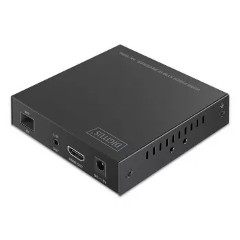 DIGITUS HDMI fiibervastuvõtja - komplektile DS-55348 4K/60Hz 40 km/300m IP 1G Must