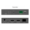 DIGITUS HDMI fiiberekstenderi komplekt - 4K/60Hz, 40 km/300m Must