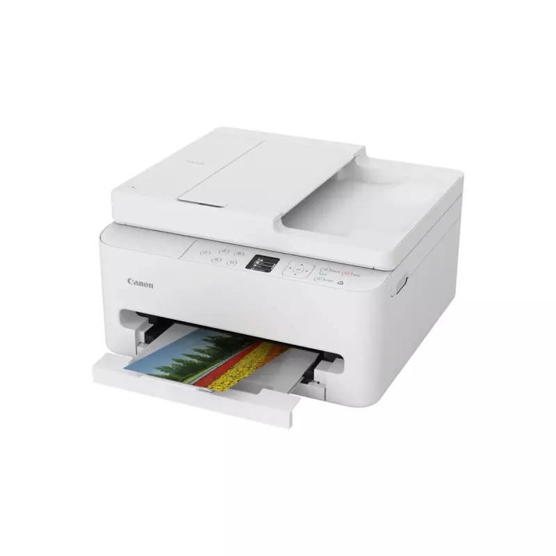 Multifunktsionaalne tindiprinter Canon PIXMA TS7550i — A4, 1200×1200 DPI, Wi‑Fi, värviline skaneerimine/kopeerimine, dupleksprint (valge)