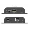 DIGITUS HDMI IP pikenduskomplekt - 4K/60Hz 120/200 m, Ühelt-mitmele, CAT, Must