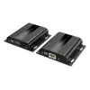 DIGITUS HDMI-üle-IP pikenduskomplekt – 4K/60 Hz 120/200 m, PoE, üks-mitmele, CAT, must