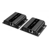 DIGITUS HDMI-üle-IP pikenduskomplekt – 4K/60 Hz 120/200 m, PoE, üks-mitmele, CAT, must