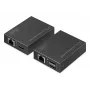DIGITUS HDMI KVM-i pikenduskomplekt - 4K/30Hz 40/70m PoC CAT Must