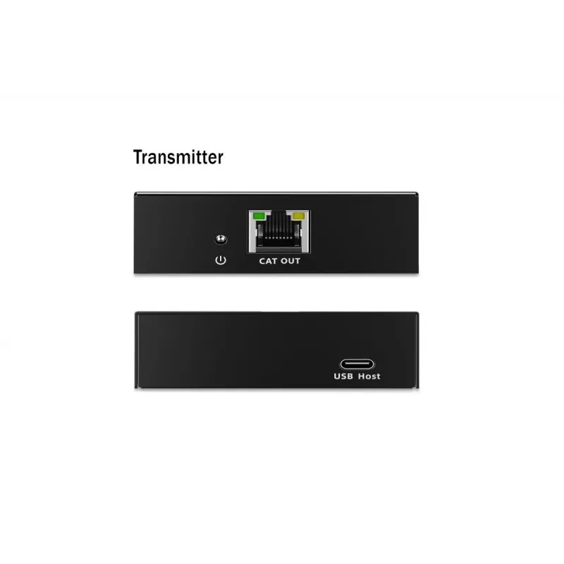 USB 3.2 Gen1 CAT pikendaja DIGITUS DA-73121 — 5 Gbps, 4 porti (3× USB-A, 1× USB-C), 100 m, DC toide